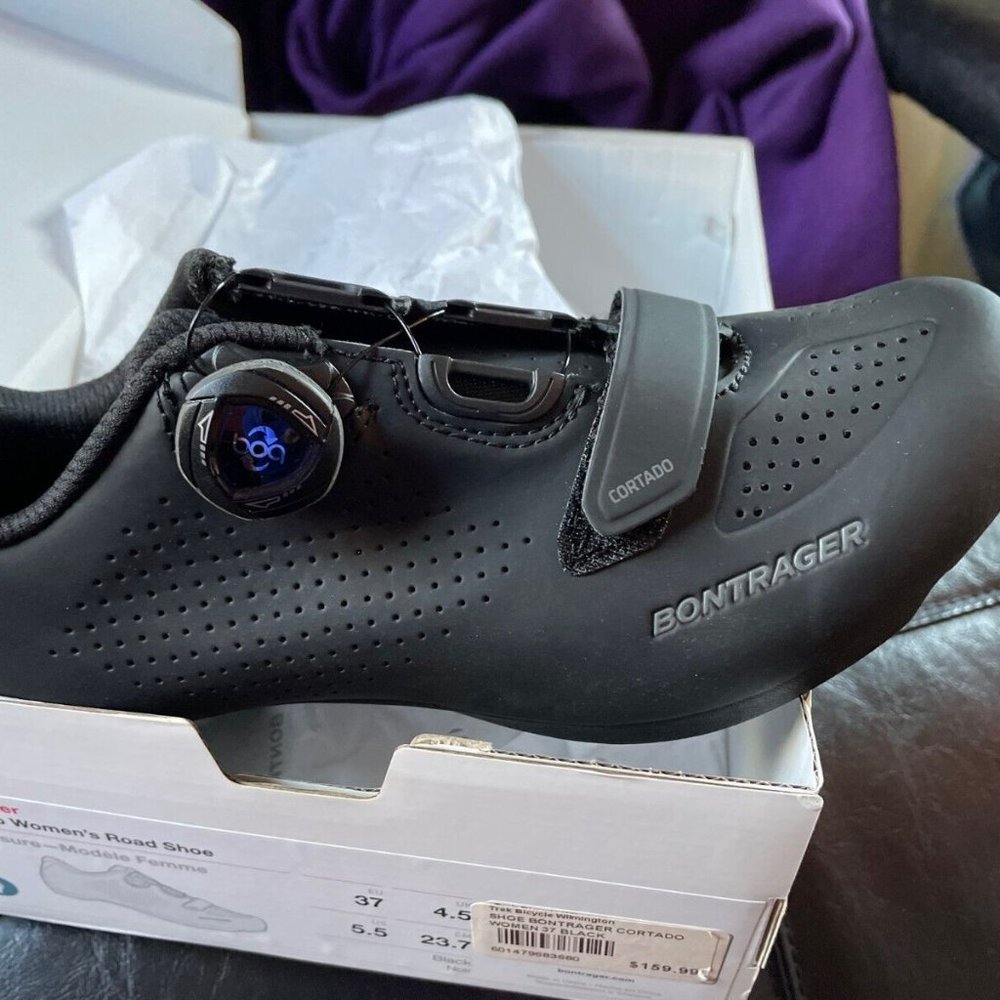 Bontrager Cortado Women's/Unisex Road Bike Shoes 37EU, 5.5US, 4.5UK Black